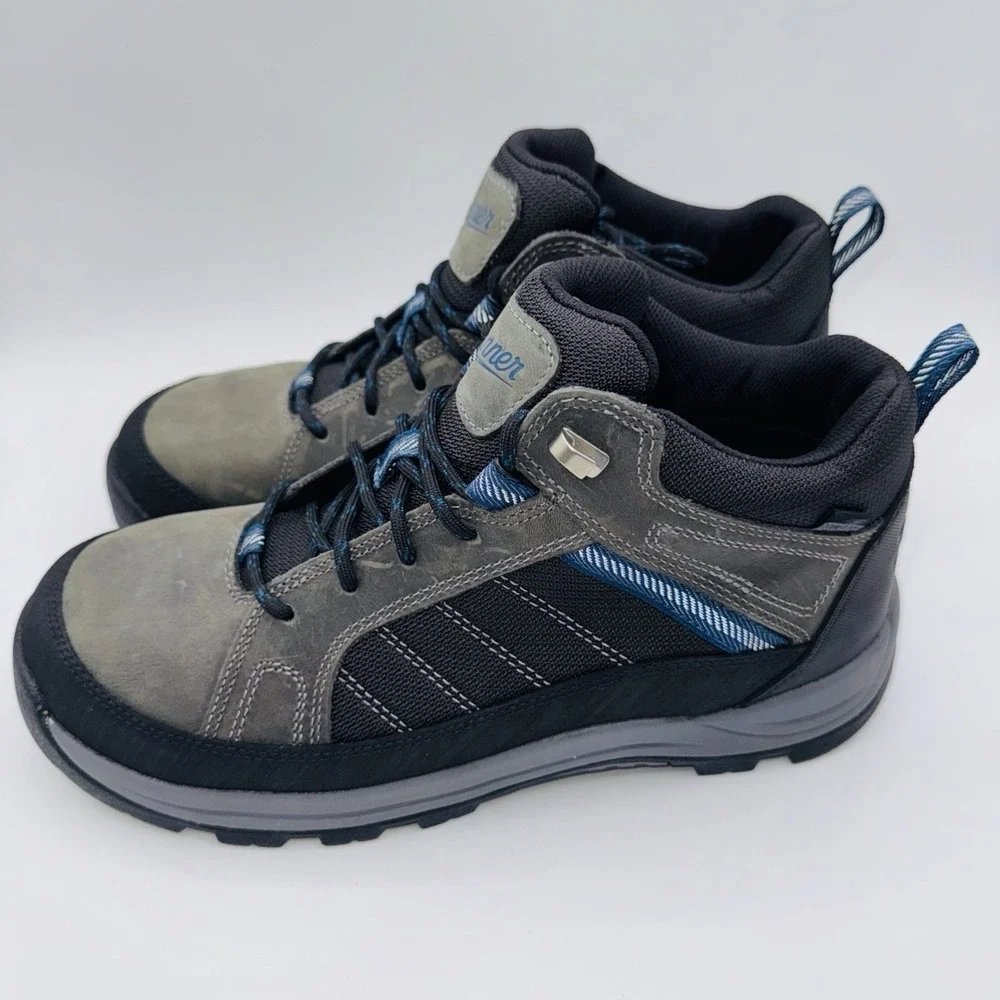 Danner‎ Riverside Boots Men's Size 9 D Gray Waterproof Leather Steel Toe